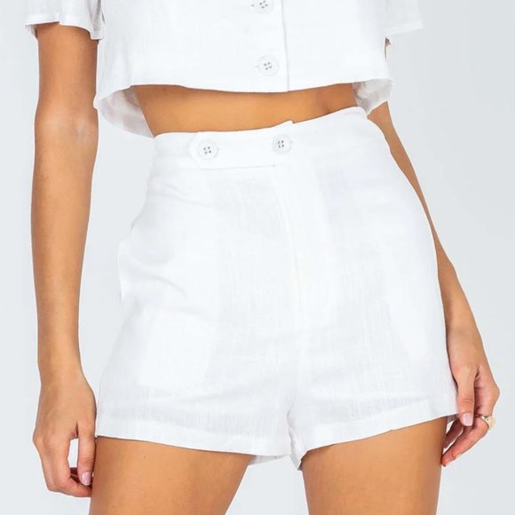 Princess Polly Linen Shorts - Picture 1 of 5